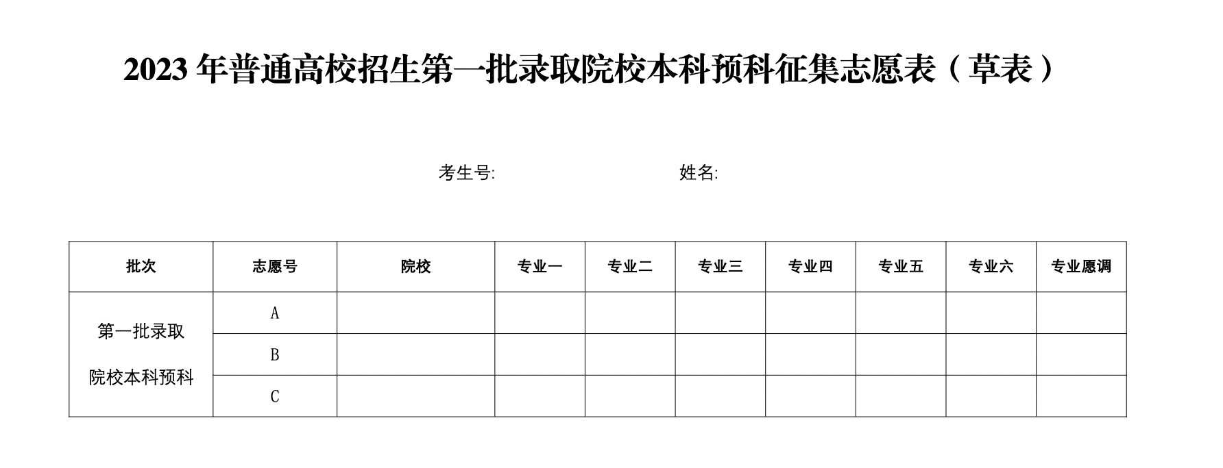 宁夏2023年高招第一批录取院校本科预科征集志愿